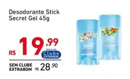 Extrabom Supermercados Desodorante Stick Secret Gel oferta