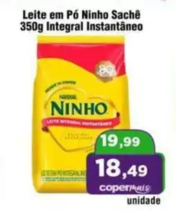 Copercana Leite em Pó Ninho Sachê Integral Instantâneo oferta