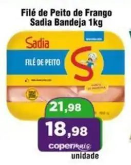 Copercana Filé de Peito de Frango Sadia Bandeja oferta