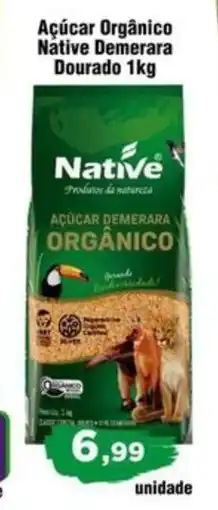 Copercana Açúcar Orgânico Native Demerara Dourado oferta