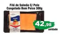 Copercana Filé de Salmão C/ Pele Congelado Bom Peixe oferta