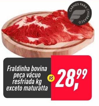 Frangolândia Fraldinha bovina peca vacuo resfriada 1kg exceto Maturatta oferta