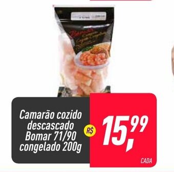 Frangolândia Camarao Cozido descascado Bomar 71/90 pacote congelado 200g oferta