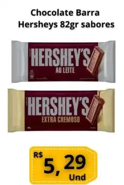 Supermercados Pague Menos Chocolate Barra Hersheys sabores oferta