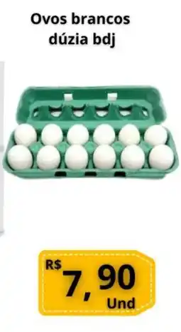 Supermercados Pague Menos Ovos brancos dúzia bdj oferta
