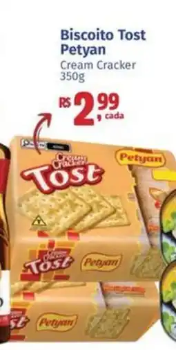 Supermercados Mateus Biscoito Tost Petyan Cream Cracker oferta