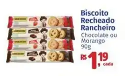 Supermercados Mateus Biscoito Recheado Rancheiro oferta