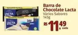 Supermercados Mateus Barra de Chocolate Lacta Vários Sabores oferta
