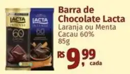 Supermercados Mateus Barra de Chocolate Lacta oferta