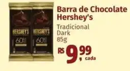 Supermercados Mateus Barra de Chocolate Hershey's oferta