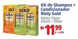 Supermercados Mateus Kit de Shampoo + Condicionador Niely Gold oferta