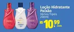 Supermercados Mateus Loção Hidratante Paixão Vários Tipos oferta