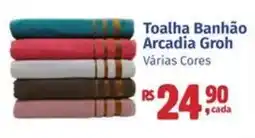 Supermercados Mateus Toalha Banhão Arcadia Groh Várias Cores oferta