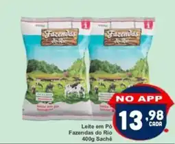 Rede Super Compras Leite em Pó Fazendas do Rio Sachê oferta
