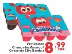 Rede Super Compras Petit Suisse Chambinho Morango/ Chocolate Bandeja oferta