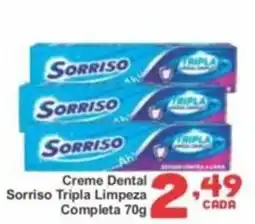 Rede Super Compras Creme Dental Sorriso Tripla Limpeza Completa oferta