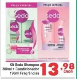 Rede Super Compras Kit Seda Shampoo +Condicionador Fragrâncias oferta