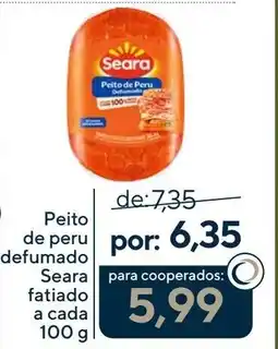 Coop Peito de peru defumado Seara fatiado a cada oferta