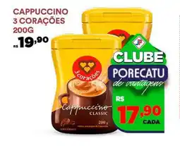 Supermercado Porecatu Cappuccino 3 corações oferta