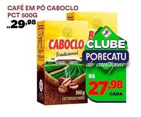 Supermercado Porecatu Café em pó caboclo pct oferta