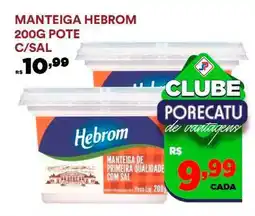 Supermercado Porecatu Manteiga hebrom pote c/sal oferta