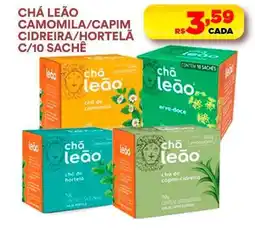 Supermercado Porecatu Chá leão camomila/capim cidreira/hortelã oferta