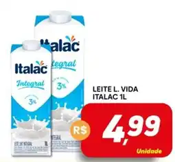 Supermercado Bem Barato Leite l. vida italac oferta
