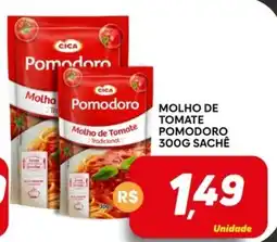 Supermercado Bem Barato Molho de tomate pomodoro sachê oferta