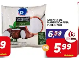 Supermercado Bem Barato Farinha de mandioca fina public oferta