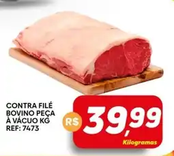 Supermercado Bem Barato Contra filé bovino peça à vácuo oferta