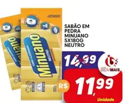 Supermercado Bem Barato Sabão em pedra minuano neutro oferta