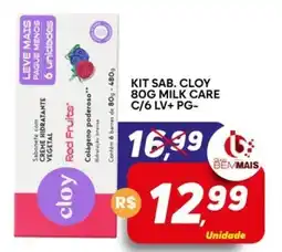 Supermercado Bem Barato Kit sab. cloy milk care oferta