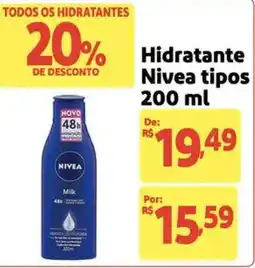 Extra Supermercado Hidratante Nivea tipos oferta