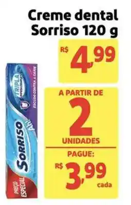 Extra Supermercado Creme dental Sorriso oferta