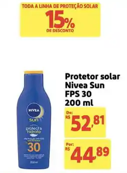 Extra Supermercado Protetor solar Nivea Sun FPS 30 oferta