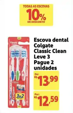 Extra Supermercado Escova dental Colgate Classic Clean oferta