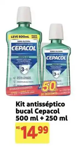 Extra Supermercado Kit antisséptico bucal Cepacol oferta