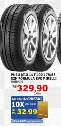 Assaí Atacadista Pneu Aro 14 p400 175/65 82h fórmula evo pirelli unidade oferta