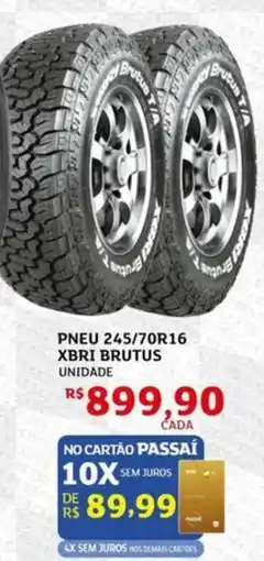Pneu 245/70r16 xbri brutus unidade