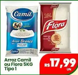 Vivendas Supermercados Arroz Camil ou Flora Tipo 1 oferta