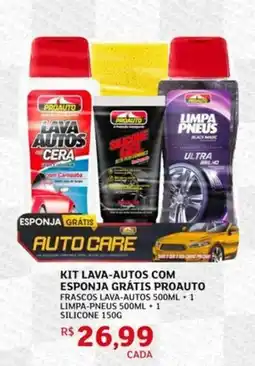Assaí Atacadista Kit lava-autos com esponja grátis proauto oferta