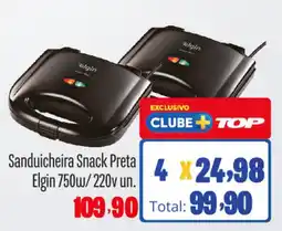 Rede Top Sanduicheira Snack Preta Elgin 750w/ 220v un. oferta