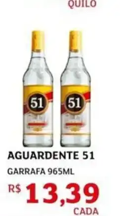 Assaí Atacadista Aguardente 51 garrafa oferta