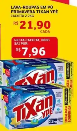 Assaí Atacadista Lava-roupas em pó primavera tixan ypê caixeta oferta