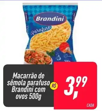 Macarrao de semola parafuso Brandini com ovos 500g