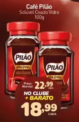 Rede Bom Lugar Café Pilão Solúvel Coado Vidro oferta