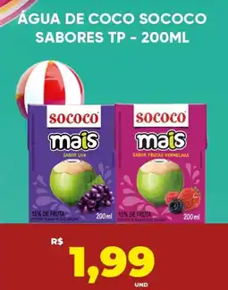 Tatico Água de coco adoçado sabores tp oferta