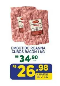 Brasil Atacadista Embutido roanna cubos bacon oferta