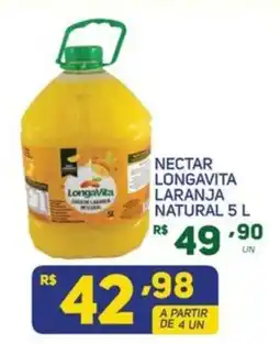 Brasil Atacadista Nectar longavita laranja natural oferta