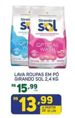 Brasil Atacadista Lava roupas em pó girando sol oferta
